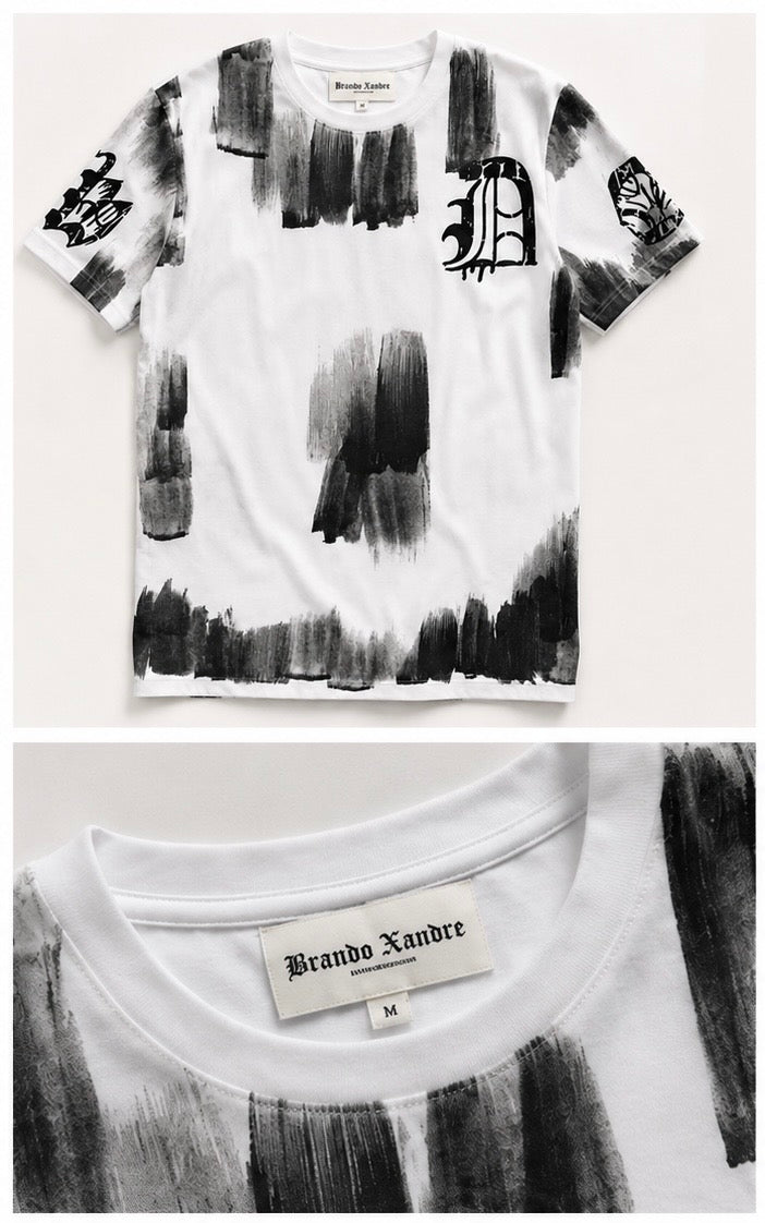 ￼ Maglietta Noir Ink bianca/nera